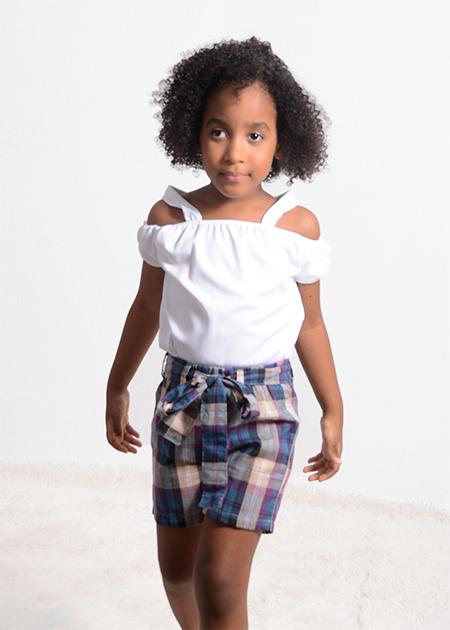 RAINWATER BLOUSE AND SHORTS WITH BOW SET